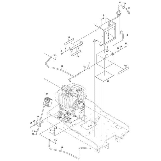 Electrical Assembly for Husqvarna LP 6500 Roller