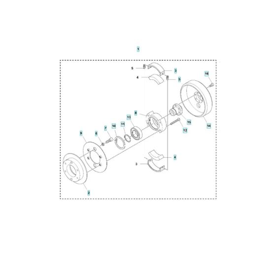 Clutch Assembly for Husqvarna LP 7505 Roller