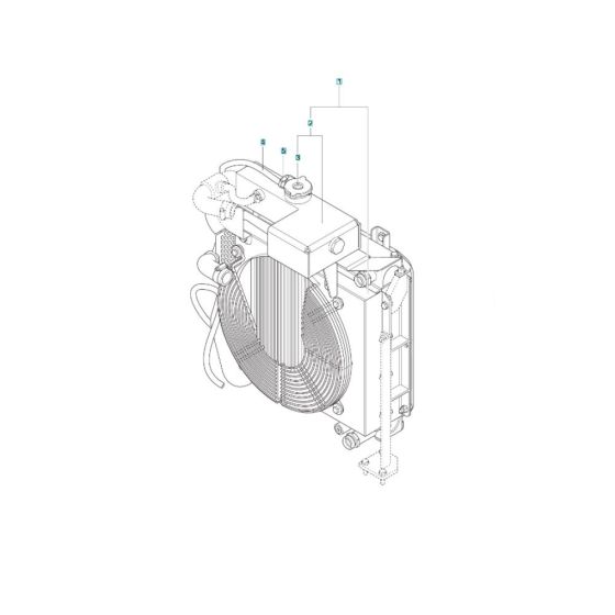 Cooler Assembly for Husqvarna LP 9505 Roller