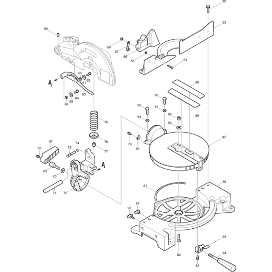 Stand Assembly for Makita LS1040F Mitre Saw