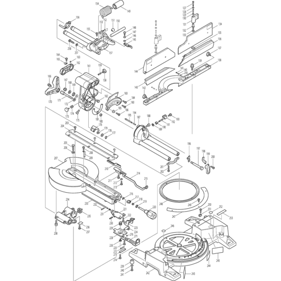 Stand Assembly for Makita LS1216L Mitre Saw