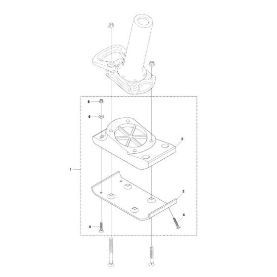 Foot 150mm for Husqvarna LT5005 Trench Rammer