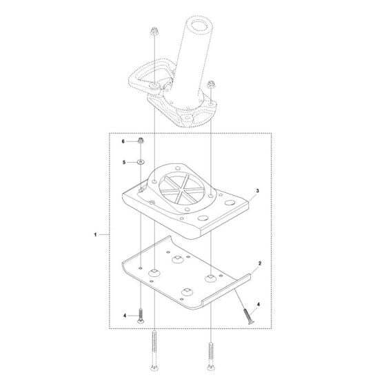 Foot 230mm for Husqvarna LT5005 Trench Rammer