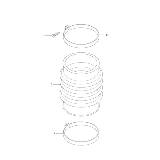 Repair Kit Bellows for Husqvarna LT6005 Trench Rammer