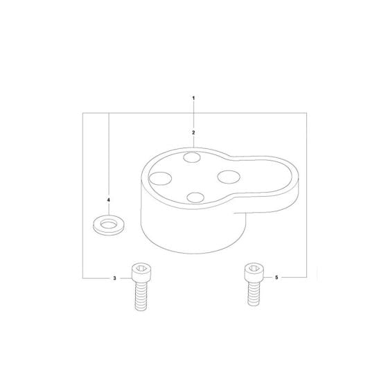 Shock Absorber for Husqvarna LT6005 Trench Rammer