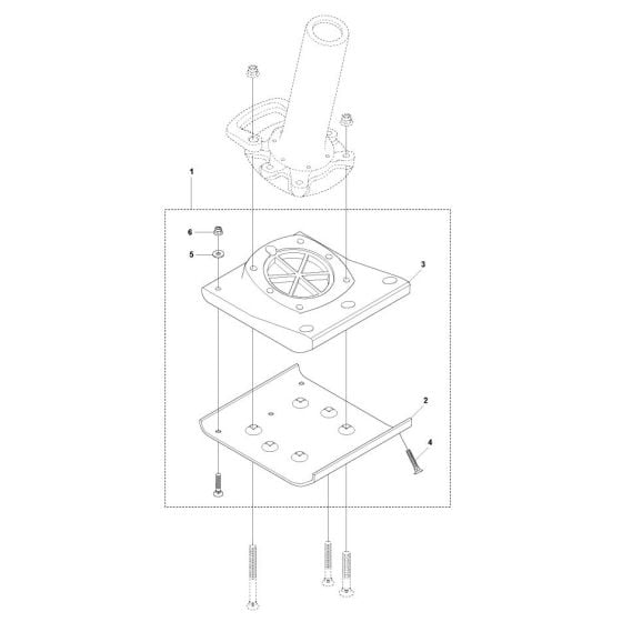 Foot 230mm for Husqvarna LT6005 Trench Rammer