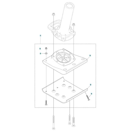 Foot 230mm Assembly for Husqvarna LT 6005 H Trench Rammer