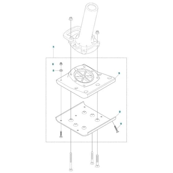 Foot 280mm Assembly for Husqvarna LT 6005 H Trench Rammer