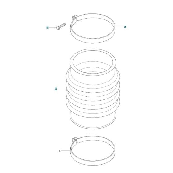 Bellow Assembly for Husqvarna LT 6005 H Trench Rammer