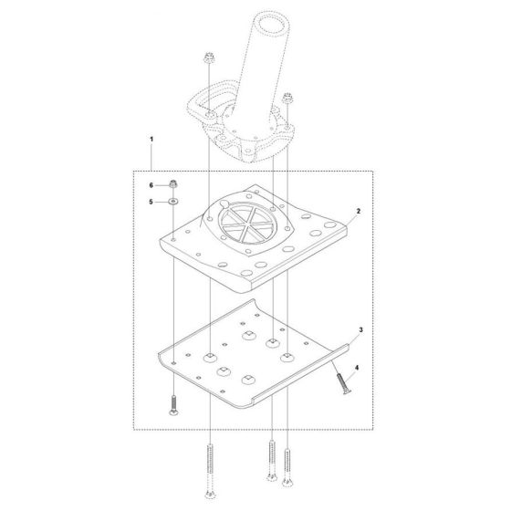 Foot 330mm for Husqvarna LT800 Trench Rammers