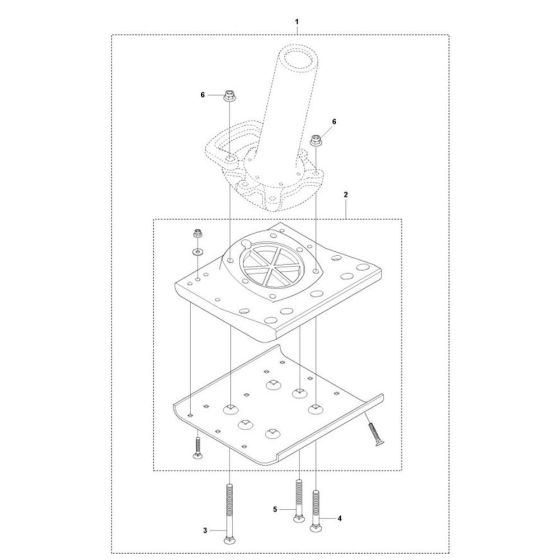 Foot 330mm Repair Kit for Husqvarna LT800 Trench Rammers