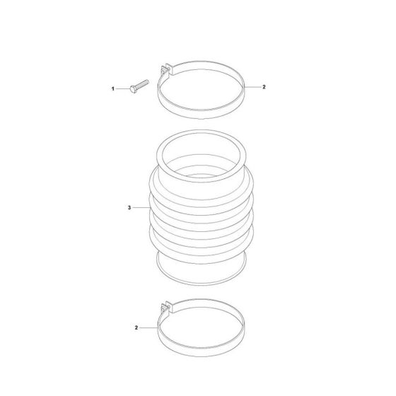 Repair Kit Bellows for Husqvarna LT800 Trench Rammers