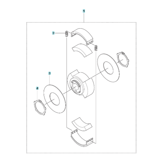 Clutch Assembly for Husqvarna LT 8005 II Trench Rammer