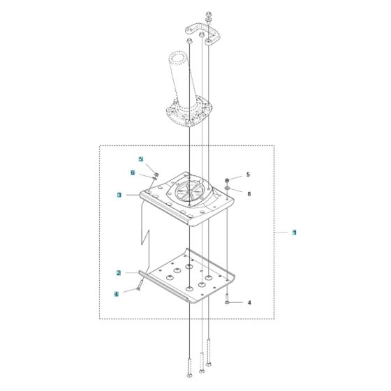 Foot 330mm Assembly for Husqvarna LT 8005 II Trench Rammer