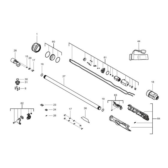 Complete Assembly for Milwaukee M12BSWP Water Pump