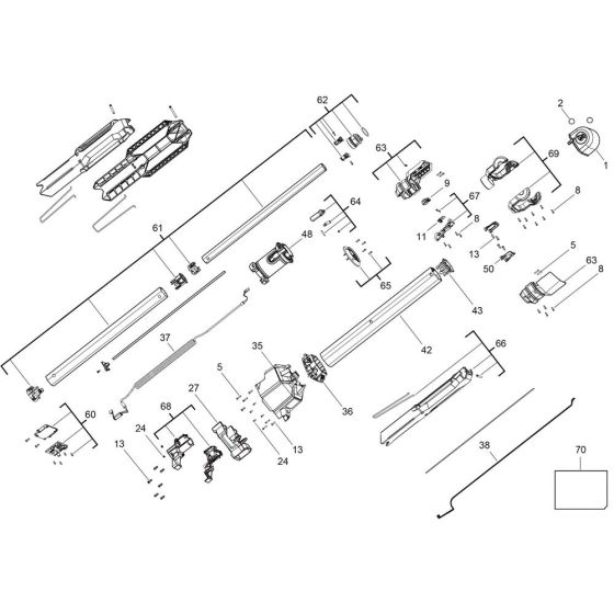 Complete Assembly for Milwaukee M12SAL Tower Light