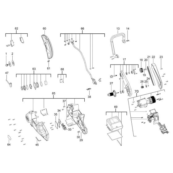 Complete Assembly for Milwaukee M18 FCOS230 Cut-Off Saw