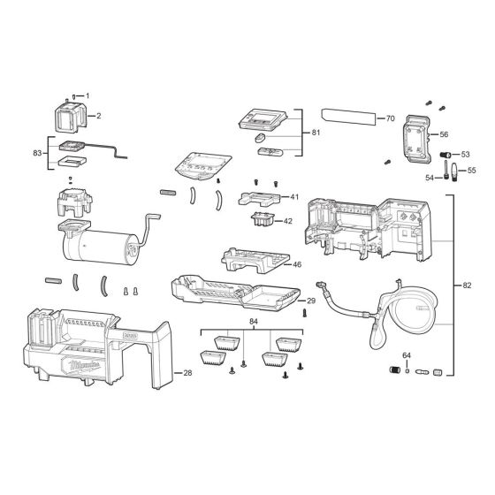 Complete Assembly for Milwaukee M18BI Inflator