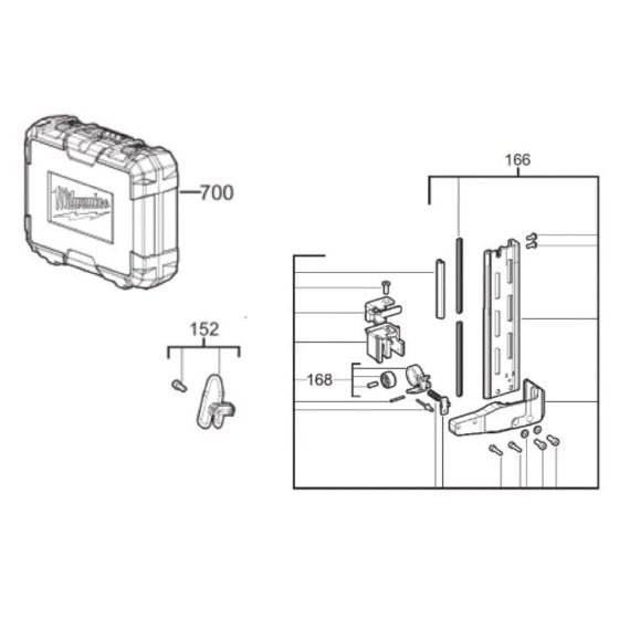 Complete Assembly for Milwaukee M18FFUS Fencing Stapler