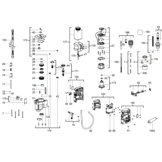 Complete Assembly for Milwaukee M18FMDP Mag Press