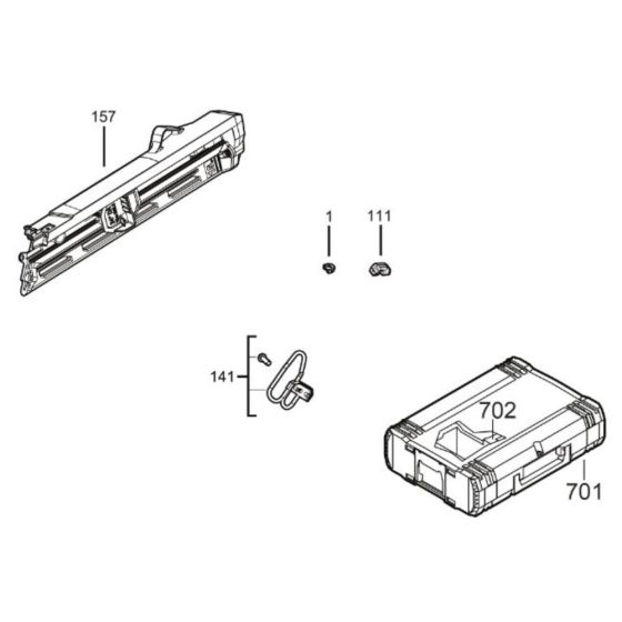 Complete Assembly for Milwaukee M18FN16GA Nail Gun