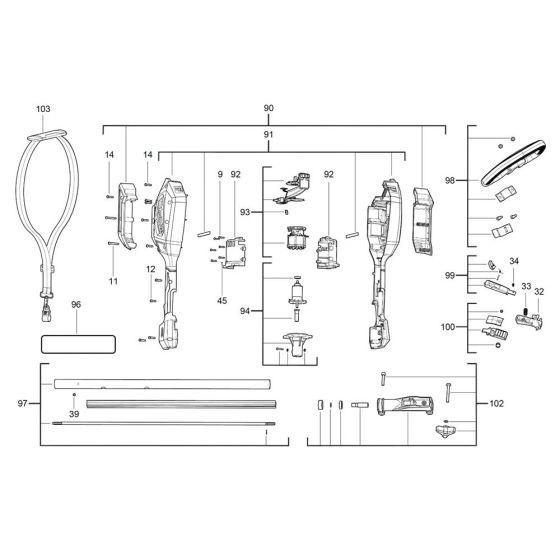 Complete Assembly for Milwaukee M18 FOPH Kombi System