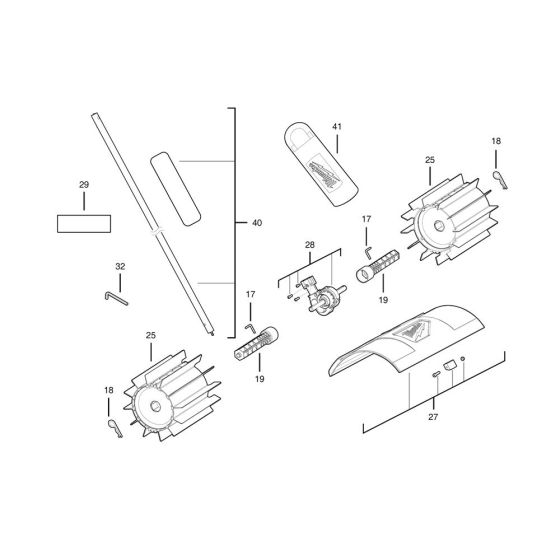 Complete Assembly for Milwaukee M18FOPH-RBA Attachment