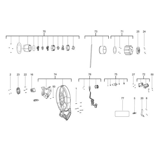 Complete Assembly for Milwaukee M18FPFT Fish Tape