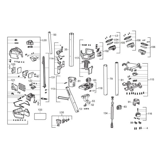 Complete Assembly for Milwaukee M18HOSALC Area Light