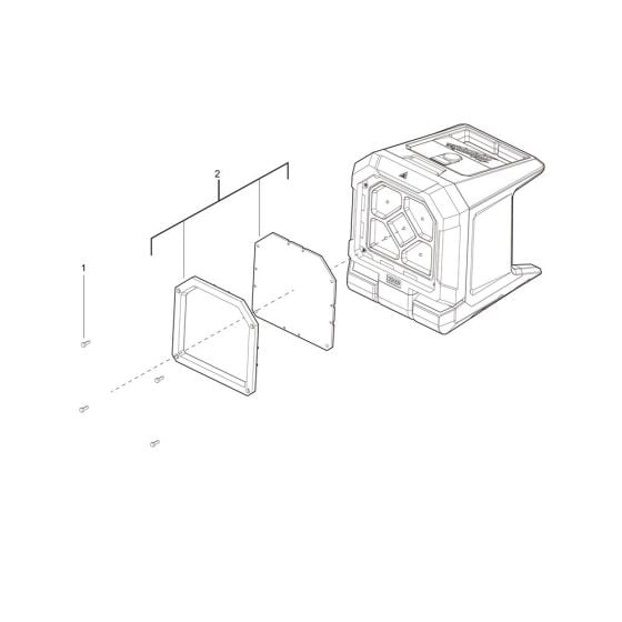 Complete Assembly for Milwaukee M18PAL Area Light