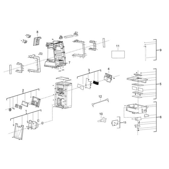 Complete Assembly for Milwaukee M18RC Radio