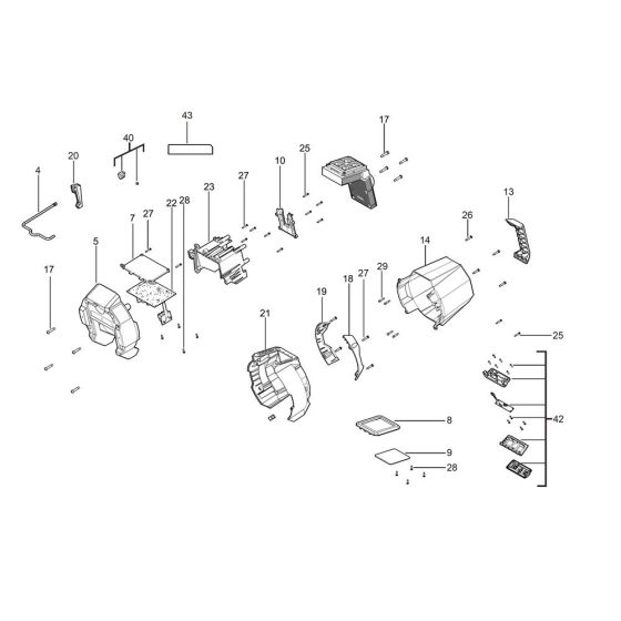 Complete Assembly for Milwaukee M18TAL Area Light