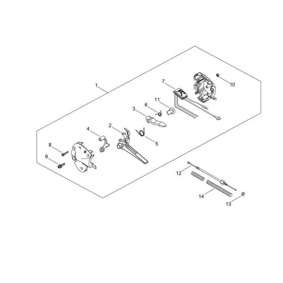 Throttle for Shindaiwa M243S Multi-Tool