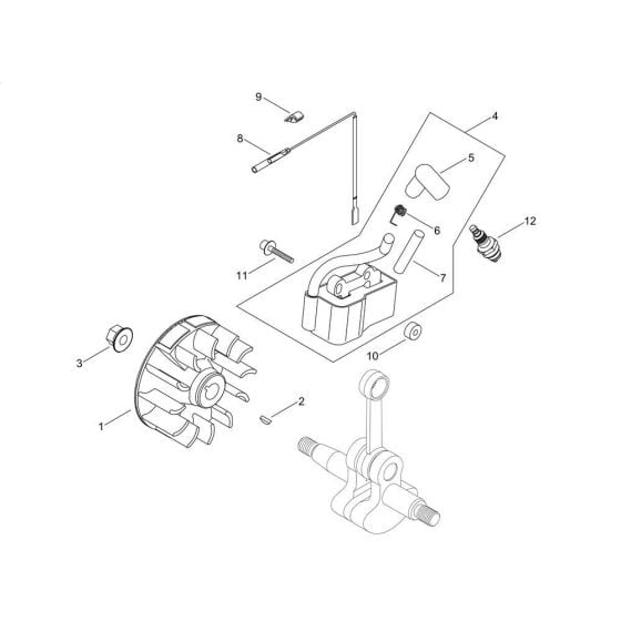 Magneto for Shindaiwa M2510 Multi-Tool