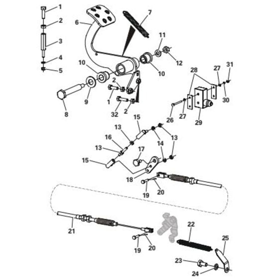 Throttle Assembly for Thwaites MACH 201 Dumper