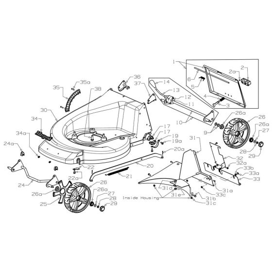 Deck Assembly for Masport Maxicut (2010 Apr 479914) Mower