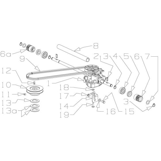 Gearbox Assembly for Morrison Maximus L (2018 Dec 465753) Power Drive Mower