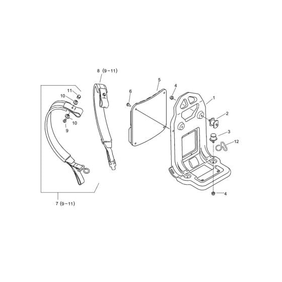 Backpack Harness for ECHO MB-440 Duster-Mistblower