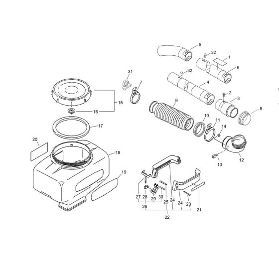 Chemical Tank for ECHO MB-440 Duster-Mistblower