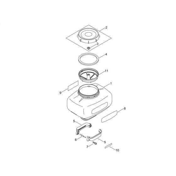 Chemical Tank for ECHO MB-580 Duster-Mistblower