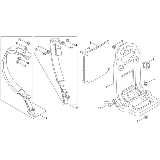 Backpack Harness for ECHO MB-580 Duster-Mistblower