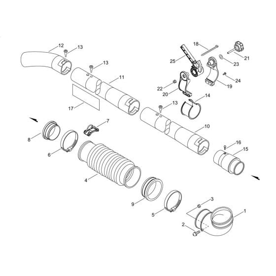 Pipe for ECHO MB-580 Duster-Mistblower