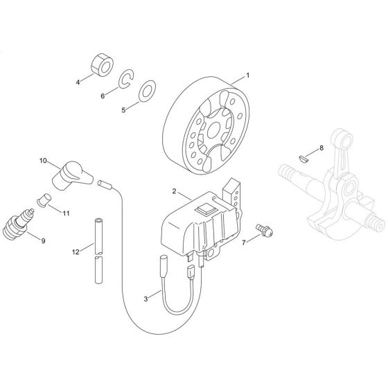 Magneto for ECHO MB-580 Duster-Mistblower