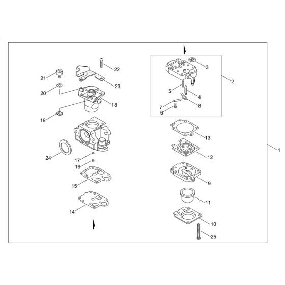 Carburettor for ECHO MB-580 Duster-Mistblower