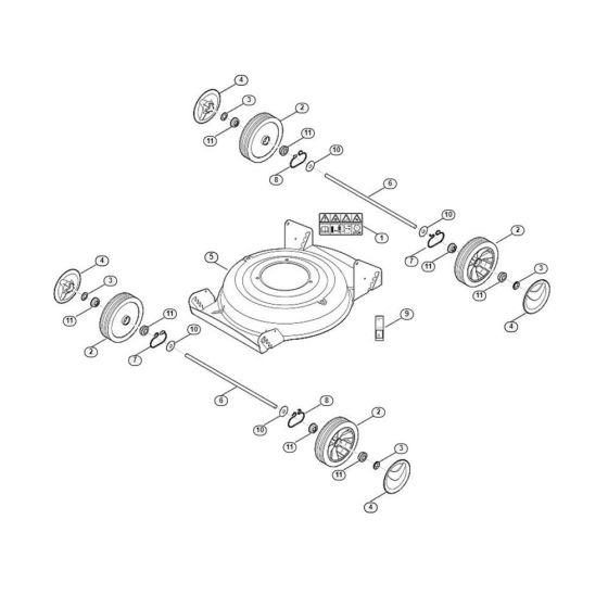 Housing, Chassis for Viking MB 2.0 RC Petrol Lawn Mowers