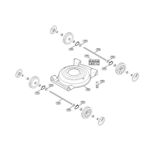 Housing, Chassis-1 for Viking MB 2.2 RC Petrol Lawn Mowers