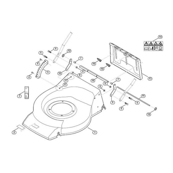 Housing for Viking MB 248.0 Petrol Lawn Mowers