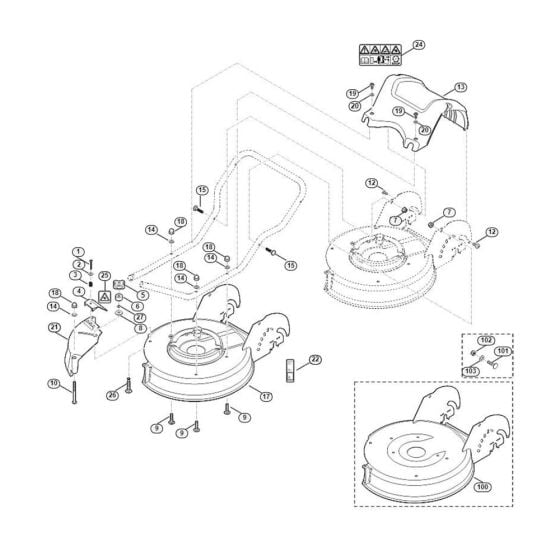 Housing for Viking MB 3.1 RTX Petrol Lawn Mowers