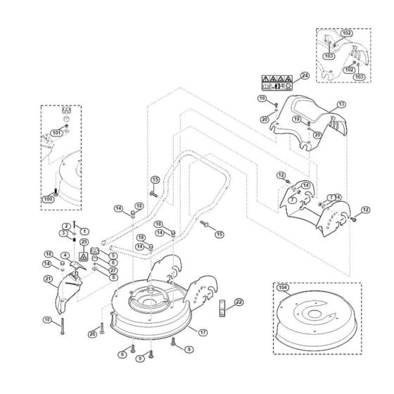 Housing for Viking MB 3 RC Petrol Lawn Mowers