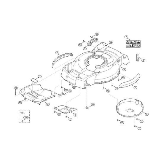 Housing for Viking MB 4.0 RT Petrol Lawn Mowers